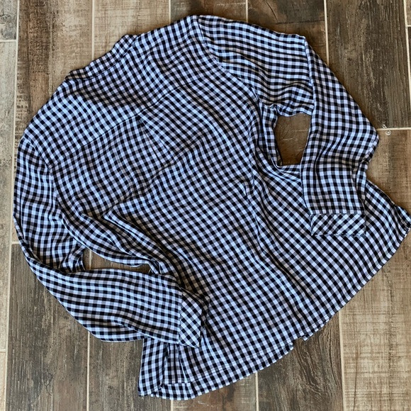✨ J. Jill Button Down Plaid Long Sleeve Top - Picture 6 of 7